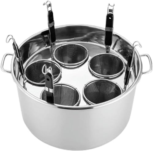 GIQKDZNUO Pentola per Pasta in Acciaio Inossidabile con cestello portafiltro, Adatta per Utensili da Cucina per casa e ristoranti