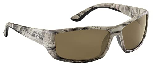 Flying Fisherman Buchanan polarisierte Sonnenbrille mit AcuTint UV-Blocker für Angeln und Outdoor-Sportarten, Camouflage matt - Größe: Einheitsgröße