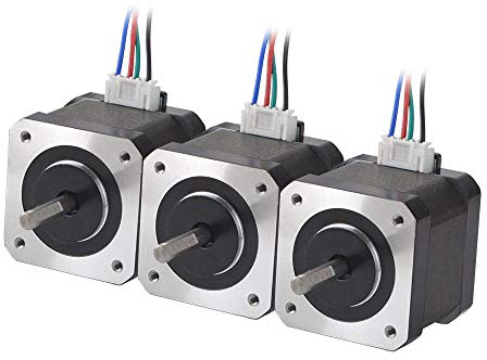 STEPPERONLINE 3PCS Nema 17 Schrittmotor 45Ncm1.5A 12V 39mm 1.8Deg 1M Draht | Stepper Motor für 3D Drucker