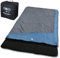 your GEAR 2 Mann Schlafsack Sumatra Duo -7°C Doppel Deckenschlafsack 230x160cm Futter aus 100% Baumwolle Blau Grau