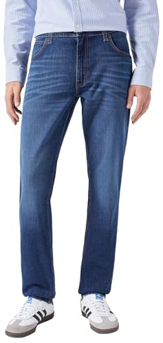 Wrangler - Jeans Uomo - vestibilità Regular Affusolata - Foundation - Jagged