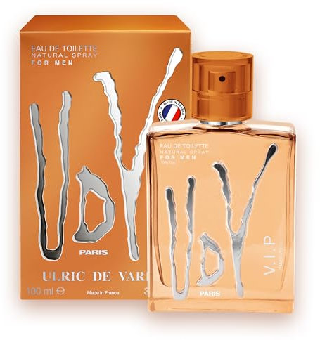 ULRIC DE VARENS - Eau De Toilette UDV VIP - Boisé, Marin, Agrumes Pétillants - Parfum Homme - Vaporisateur - Made in France - 100 ml
