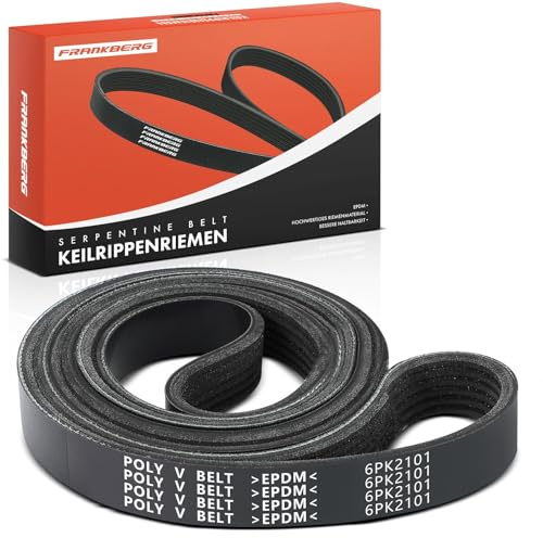 Frankberg 1x Serpentine Belt Petrol/Diesel Replace# 4627167AA | Compatible with Focus Saloon DFW Focus Turnier DNW C-Class W202 C36 C280 E-Class W124 E250 E-Class W210 E290