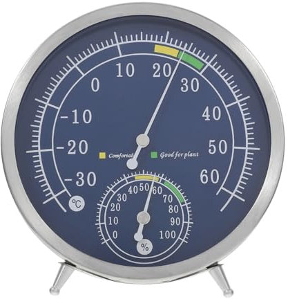 Hochpräzises Raumthermometer -thermohygrometer Sauna-feuchtigkeitsmesser Einfache Installation Edelstahl