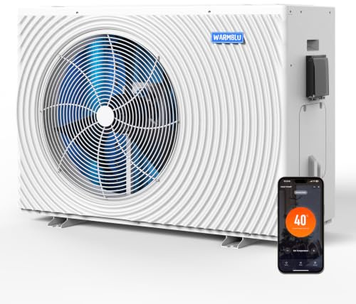 WARMBLU H10 Pool Heater 10 kW, 34-45 m³ max pool, COP 16