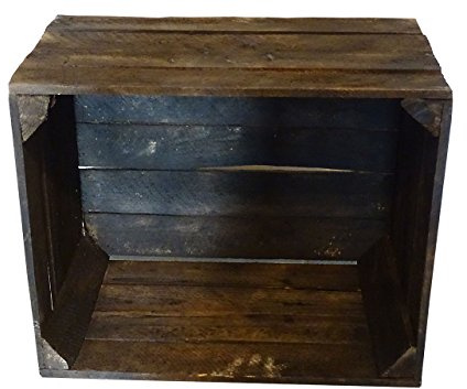 10er-Set schwarzer Apfelkisten/Obstkiste/Holzkiste/Birnenkiste/Weinkiste