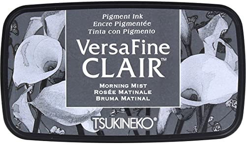 Tsukineko Morning Mist Versafine Clair Tinte Pad, Synthetisches Material, grau, 5,6 x 9,7 x 2,3 cm, 5.6 x 9.7 x 2.3 cm