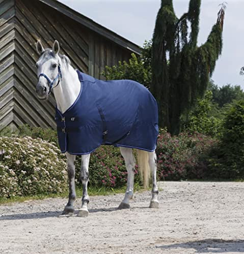 EQUIT'M Stalldecke Rückenlänge 135 cm, Polyfil 0 g, marineblau