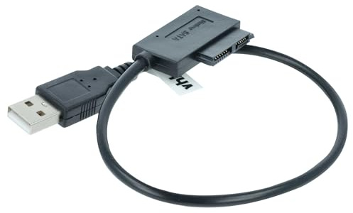 vhbw Slimline SATA II 13 Pin auf USB Adapter Kabel | Adapterkabel für CD/DVD Laufwerke und Festplatten