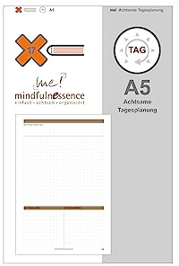 X17-A5 mindfulnessence Achtsame Tagesplanung | 2er Pack für das revolutionäre X17-Notizbuch mit auswechselbaren Heften