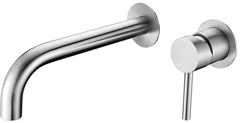 IMEX GLT023/AC MOSCU Grifo de Lavabo Empotrado Acero