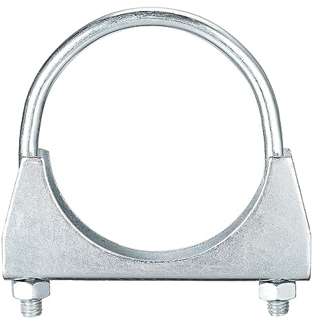 QUARKZMAN tranquille U-Boulon Colliers pour 80mm(3-1/8) Diamètre Échappement Queue Tuyau, 1pcs Échappement U Pince Selle Type U-boulon Pinces