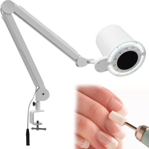 ExoticaBlend Aspirateur Ongle Professionnelle, Aspirateur Table Manucure, Puissant Onglerie Collecteur de Poussière Ventilateur Aspirateur, Aspiration Réglable