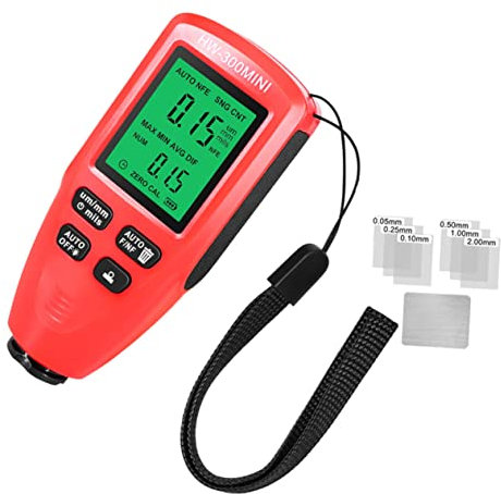 BUGUUYO Schichtdicke messgerät Schichtdickenmesser digitales Messgerät für die Automobillackierung paint thickness tester Materialoberflächenprüfer Dickenmessgerät auto autolack meter Abs
