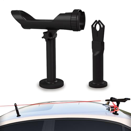 SnapMount M - Magnetic Fishing Rod Holder for Car – Fishing Pole Roof Rack for SUV, Cars, Truck Beds with Strong Magnets – Easy Install, Highway Tested, Weather Resistant – Fly Rod Holder for Car