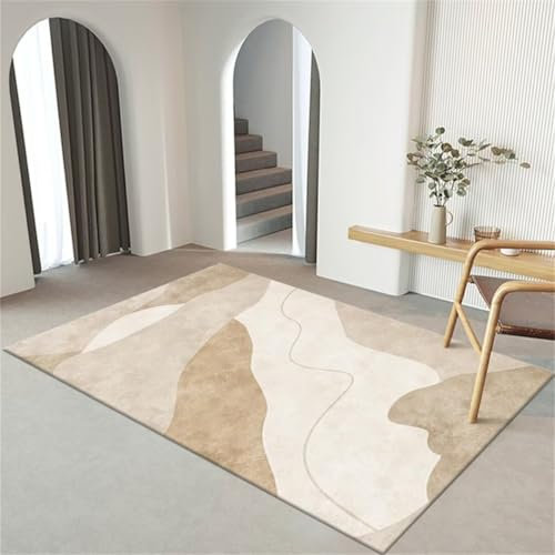 RUGMRZ Bodenmatte Babyzimmer Teppich Junge Graue Teppichlinien schmücken Schlafzimmer Flur Teppich Teppich Eingangsbereich 70X140CM