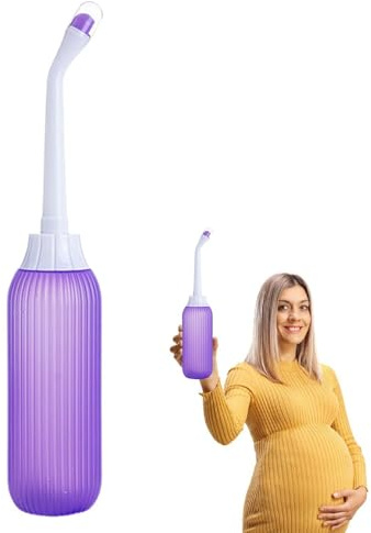 Camping Bidet Bottle - 500ML Feminine Postpartum Wash Bottle, Portable Bidet with Storage Bag for Travel Squeeze Personal Hygiene Femi Camp Bidet Bottle Handheld Cleaner Camping Bidet Bottle Handheld