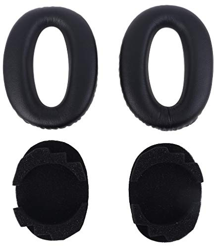 Riiichflowshop 1 par de Almohadillas de Cuero de Repuesto para los oídos Funda de Espuma viscoelástica para los oídos MDR-1000X 1000X WH-1000XM2 Funda de Esponja para Auriculares