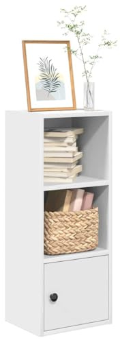 YITHOPI Bücherregal Weiß Multifunktionales Bücherregal für Schlafzimmer 31x24x77 cm Holzwerkstoff