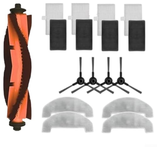 Kit de paño de trapeador con filtro lateral principal, 13 piezas, piezas de repuesto para aspiradoras Mova E10/E20 PLUS