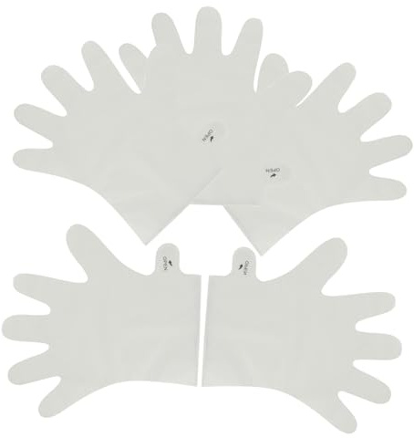Masques Mains Hydratants Exfoliants 5 Pièces Blanc