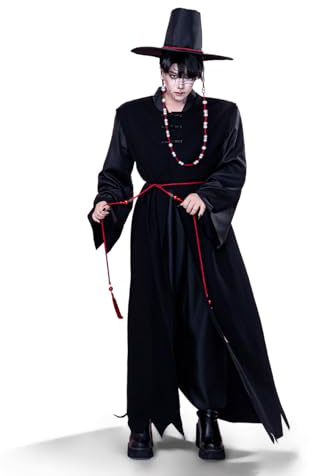 OSIAS Saja Boys Cosplay Kostym Scenoutfit Svart (M)