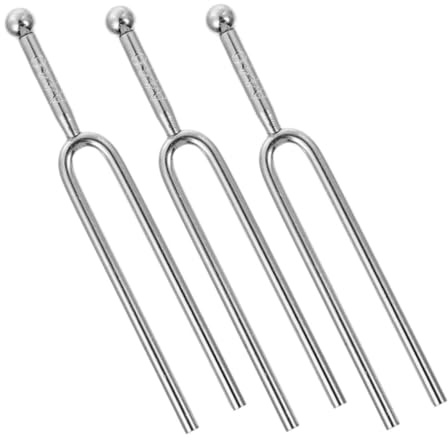 Cabilock 3stücke Stimmgabel a Musikinstrumente Metall-tonstimmgerät Standard-stimmgabel Für Gitarre Bratsche Cello