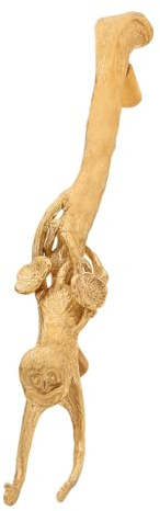 CORHAD Maniglia per Cassetti in Ottone Massiccio a Forma di Scimmia, Pomello Decorativo Dorato per Mobili da Cucina, Armadietti e Credenze, Ferramenta Vintage per Mobili Antichi e