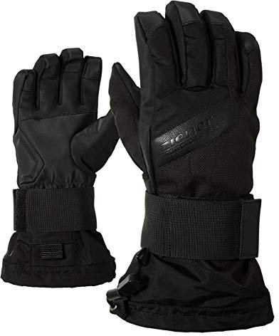 Ziener Unisex Kinder Mikks As(r) Sb Snowboard Handschuh, schwarz HB, Small