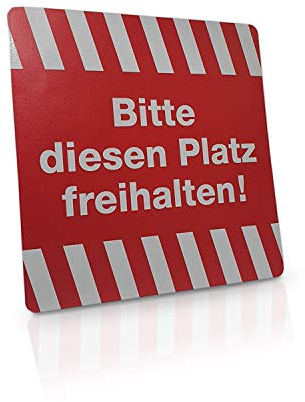 Betriebsausstattung24 Hinweisschild „Bitte diesen Platz freihalten!“ - Sitzplatz freihalten - 20,0 x 20,0 cm - PVC-Folie, selbstklebend