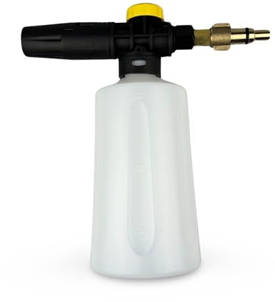 M&M Smartek Schaumkanone einstellbar Schaumlanze Schaumdüse Hochdruckreiniger Injektor Seifenspender Autowäsche kompatibel mit Kärcher Nilfisk Lavor B&D Bosch Kränzle 0,7L (#2 LAVOR Parkside 14mm)