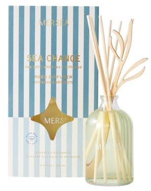 MERSEA Sea Change Bamboo Reed Diffuser, Scented Glass Oil Diffuser (3.4 fl oz)