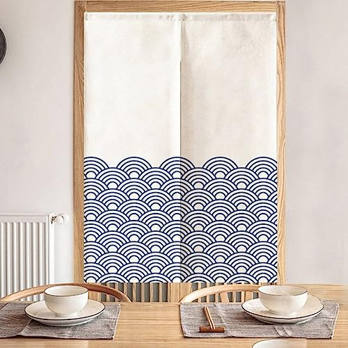 Japanischer Noren-Vorhang, japanischer Stil, Türvorhang, traditionell Bedruckt, Türteppich, Raumteilervorhänge für die Küche