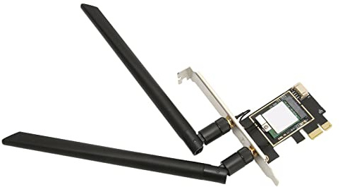 Tarjeta Inalámbrica 5.2 WiFi, Tarjeta de Red Inalámbrica Tribanda de Alta Velocidad, Adaptador de Tarjeta de Red de PC para PC para Win10 para Win11 para Sistema (AX210