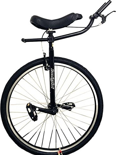 LoJax Monociclo per Adulti Freestyle Monociclo con Freni e Manubrio, Monociclo da 28 Pollici per Persone Alte con Altezza da 160 a 195 cm (Nero 28 Pollici)