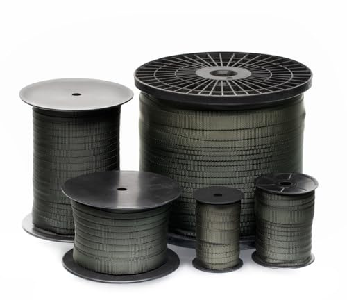 1 Roll 45 Feet Tree Tie Strap for Plant Support, Garden Strap for Outdoor Tree Straightening, Webbing Straps for Staking, 3/4 Inch Width Guying Material, 1500 Lbs Strength (Green) - 45 Feet