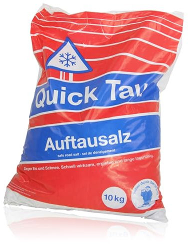2 x 10 kg Streusalz Kornklasse M gemäß DIN EN 16811-1 Auftausalz - schnelle Wirksamkeit, lange lagerfähig