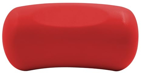 Redwaterproof - Almohada de baño con 2 ventosas, diseño ergonómico, reutilizable para bañera, piscina, jacuzzi y spa en casa (rojo)