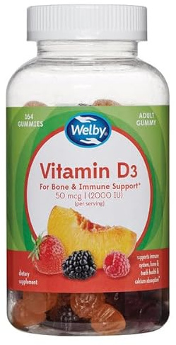 Welby Supplements (1 Bottle, Vitamin D3 Gummy - 50 mcg (164 Gummies))