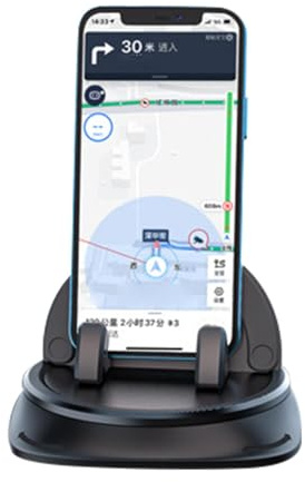 Mobilhållare för bilinstrumentbräda – universell 360 graders roterande mobiltelefonhållare | bilstöd för navigering och samtal