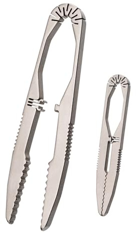 TIKIDESIGN Präzisionspinzette Titan-Pinzette für Männer, Splitterpinzette Bastelpinzette mit Verriegelungsdesign für EDC-Schlüsselbund