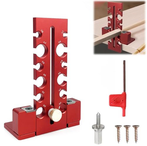 12 Löcher, 7 mm - 18 mm, verstellbarer Dübelmacher, Vorrichtung, Holzbearbeitung, elektrische Bohrmaschine, Fräsen, Holzdübel, Hilfsmittel, Rundstäbe, Stange, verstellbar, drehbar, Bohrer,