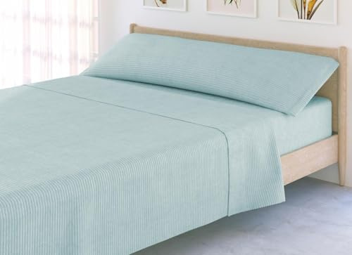 Juego de sábanas Invierno Extra Suave SEDALINA 260gr Mod.Canale DonMateo (Agua, 135cm)