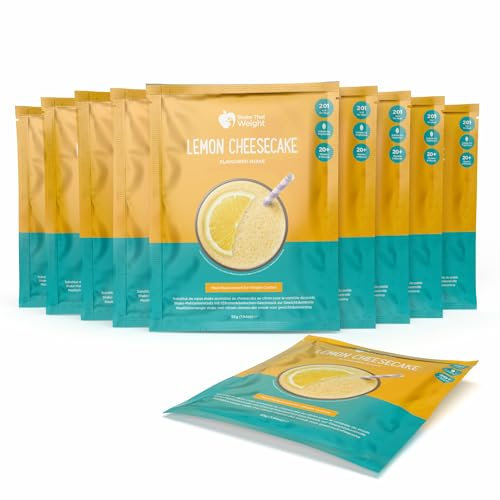 Shake That Weight 10x Diet Shake - Lemon Cheesecake - Meal Replacement Plan for Weight Loss - Very Low-Calorie Diet - VLCD - High Protein, Lactose Free, Gluten Free, Low Sugar, Vegan Friendly