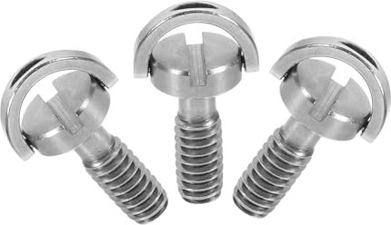 MOLUCKFU Vis De Fixation pour Caméra 1/4 Pouces en Acier Inoxydable, Vis avec Tige, Accessoires pour Appareil Photo, Usage Professionnel, Compatible Plaque De Dégagement Rapide, 3 Pièces