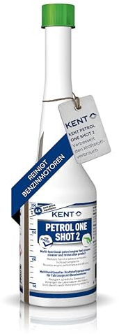 KENT Benzin-Kraftstoffsystemreiniger 250ml – Additiv zur Reinigung von Einspritzdüsen & Ventilen – Reduziert Emissionen & verbessert Motorleistung – Für alle Benzinmotoren