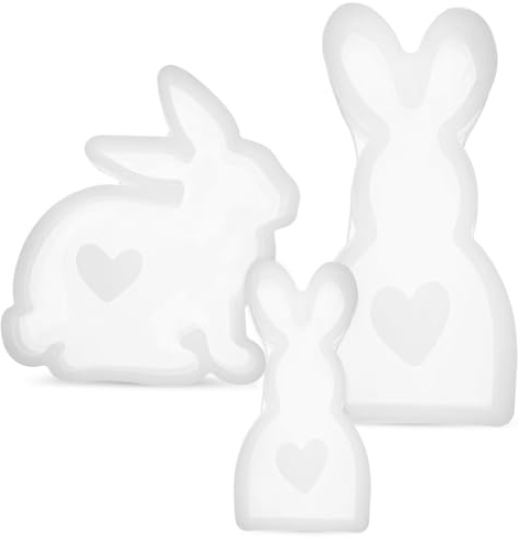 Housoutil 3pezzi Stampo Coniglio Pasquale Stampi Per Dolci Pasquali Tagliabiscotti Pasquali Per Biscotti Caramelle Torte Fondente