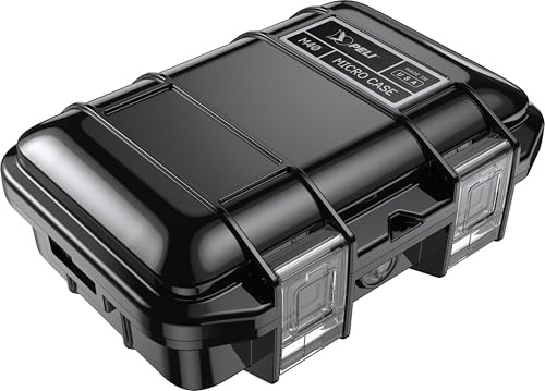 PELI M40 Micro Case - Caja Protector Pequeña; Protección Superior para Equipos Valiosos y Herramientas Compactas; Resistente al Agua, al Polvo y a los Golpes; Volumen 1 Litro; Color: Negro