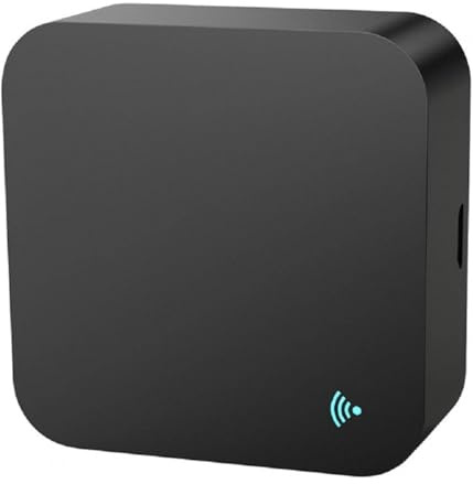 Télécommande infrarouge intelligente, télécommande universelle Wi-Fi, interrupteur infrarouge sans fil, commande vocale, compatible avec Alexa, Google Assistant, Noir, Argent (1 pièce)