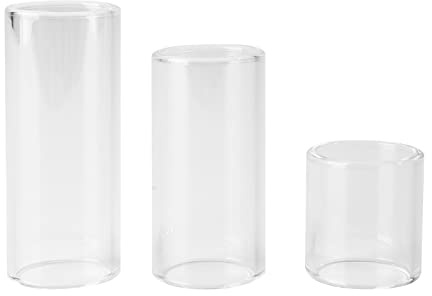 Glass Guitar Slide Set Guitar Slide Glass Finger Slider Lightweight Finger Bottleneck for Playing Performance